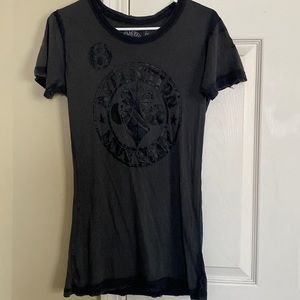 buckle affliction back size medium.